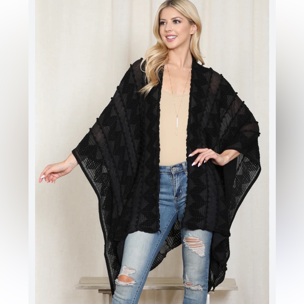 RESTOCKED Embroidered Soft
Bohemian oversized flowy duster cardigan